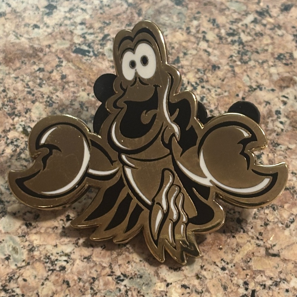 Disney D23 10th Anniversary Exclusive Gold Member Pin Sebastian Little Mermaid